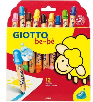 Kredki grube 12 kolorów Bebe GIOTTO