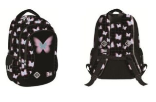 Plecak 3-komorowy Pastel Butterfly