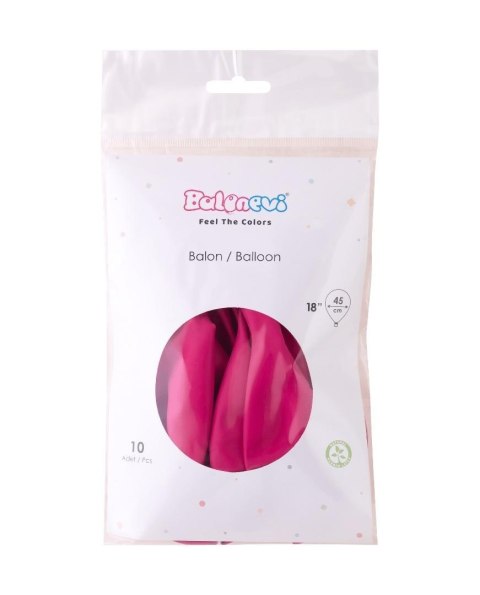 Balony lateksowe Pastel fuchsia 45cm 10szt