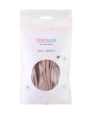 Balony lateksowe Pastel piaskowobiałe 45cm 10szt
