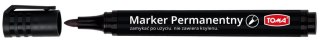 Marker permanentny czarny (12szt) TOMA