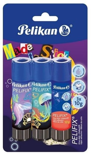 Klej w sztyfcie Pelifix Ocean 10g 3szt. PELIKAN