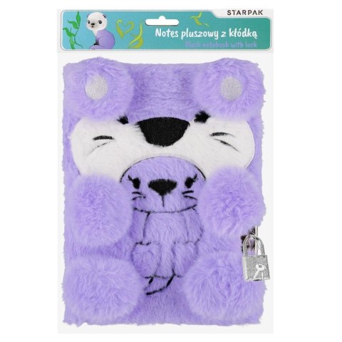 Pamiętnik pluszowy z kłódką Bear