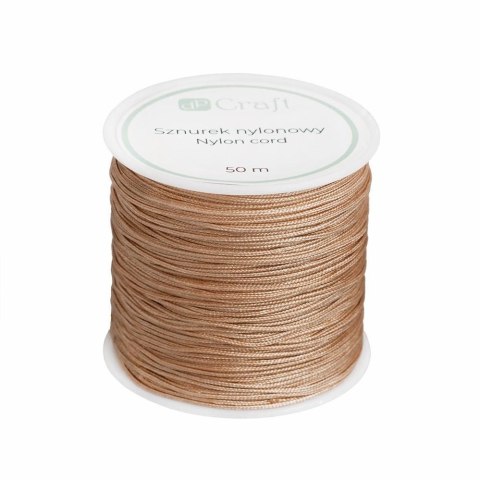 Sznurek nulonowy 0,8mm 50m Soft Carmel