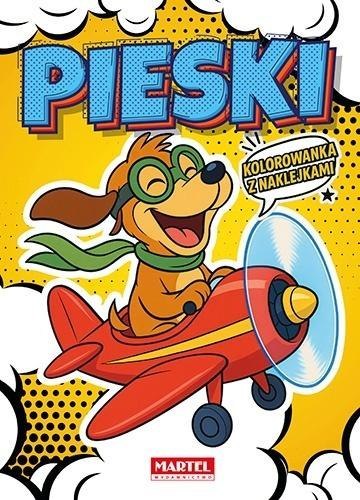 Kolorowanka komiksowa Pieski z naklejkami