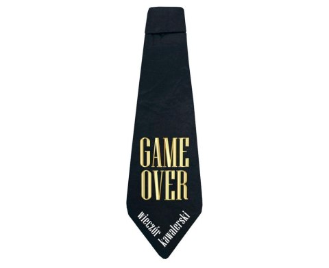 Krawat Game Over 10x32cm
