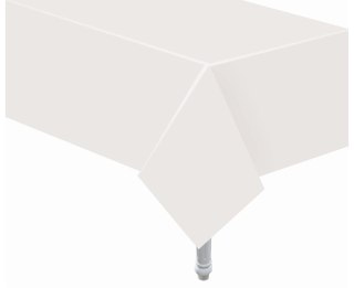Obrus papierowy biały 132x183cm