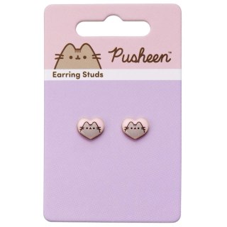 Pusheen Kolczyki classic Serduszka