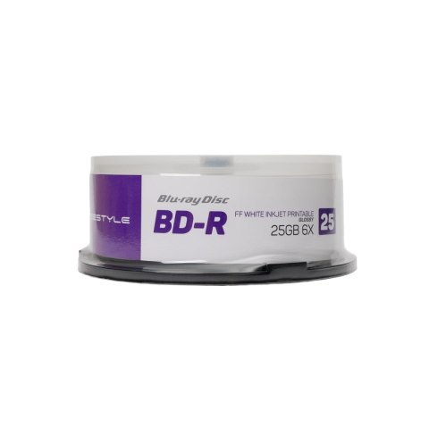 FREESTYLE BD-R BLU-RAY 25GB 6X FF WHITE INKJET PRINTABLE CAKE*25 [40898]
