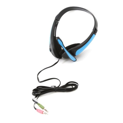 FREESTYLE HI-FI STEREO HEADPHONES SŁUCHAWKI NAUSZNR + MIC BLUE [43086] TE