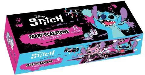 Farby plakatowe Stitch Black 20ml 12 kolorów