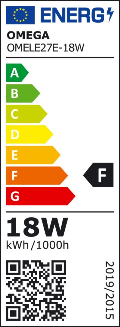 OMEGA LED BULB ŻARÓWKA ECO 2800K E27 18W 1820LM 220-240V [43360]