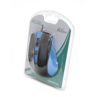 OMEGA MYSZ MOUSE 1000DPI BLACK BLUE [41787]