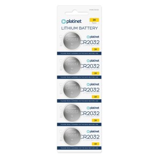 PLATINET BATTERY BATERIA CR2032 BLISTER*5 [43911]