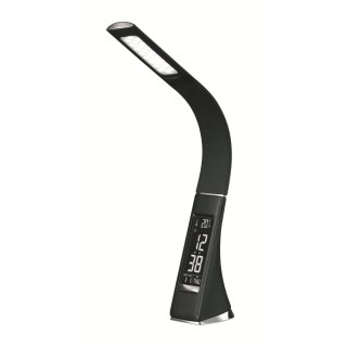 PLATINET DESK LAMP LAMPKA BIURKOWA LED 7W 240 LM CALENDAR CLOCK BLACK [46169]