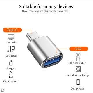 PLATINET MEDIA ADAPTER USB-A TO USB-C 5 Gbps [46288]