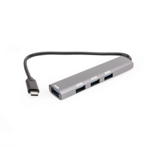PLATINET MEDIA HUB USB-C TO 4X USB-A 3.2 GEN1 5Gbps 10W ALUMINIUM [46242]