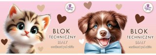 Blok techniczny A4/10K The sweet pets mix