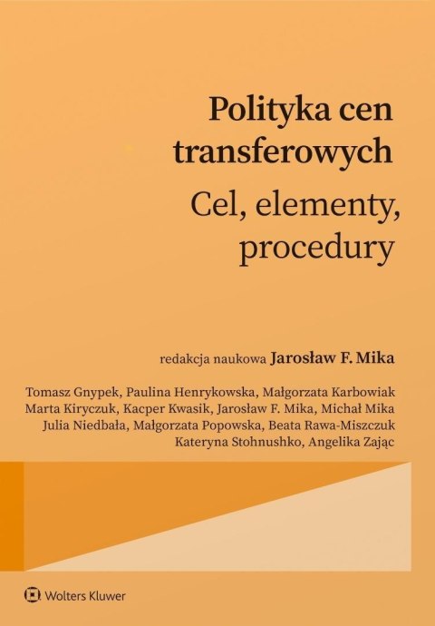Polityka cen transferowych. Cel, procedury...