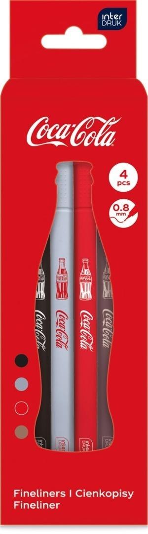 Cienkopisy 0,8mm Coca-Cola 4 kolory