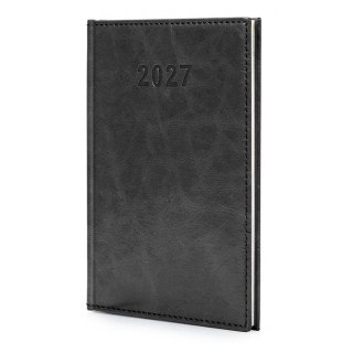 Kalendarz 2027 A5 Agenda Tygodniowy Czarny