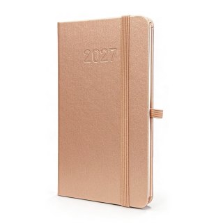 Kalendarz 2027 B6 Slim Tygodniowy Rose Gold