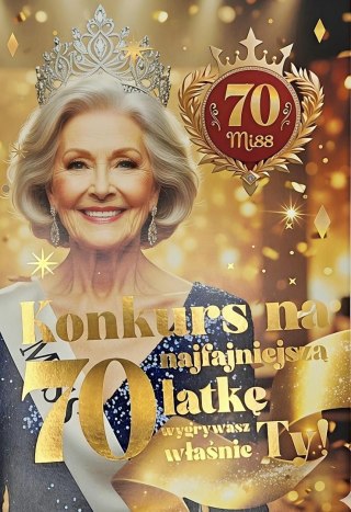 Karnet 6K z szarfą urodzinową