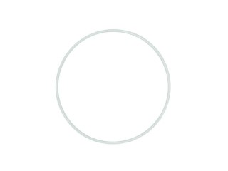 Ring metalowy biały 30cm