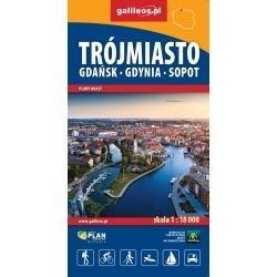 Plan Trójmiasto - Gdańsk - Gdynia - Sopot 1:17 000