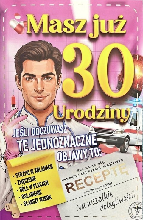 Karnet Urodziny 30