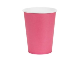 Kubeczki papierowe różowy 250ml 6szt