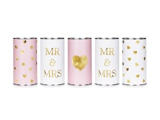 Puszki weselne Mr&Mrs 14x7cm 5szt