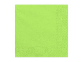 Serwetki papierowe jasny zielony 33x33cm 20szt