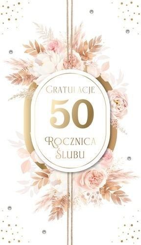 Karnet Rocznica Ślubu 50