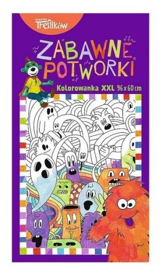 Kolorowanka XXL. Zabawne potworki TREFL