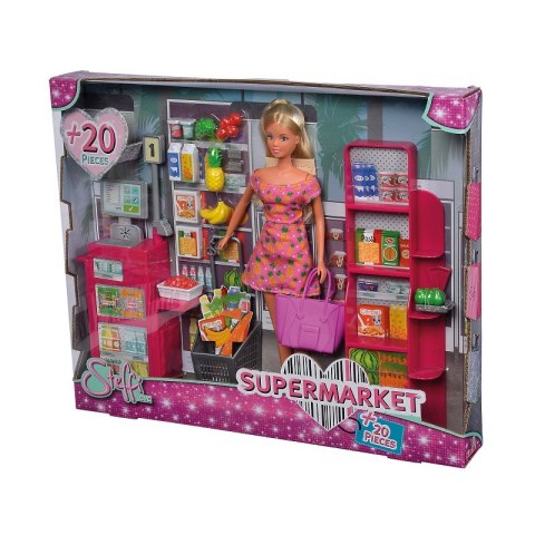 SIMBA Lalka Steffi w Supermarkecie Sklep Zakupy SIMBA Lalka Steffi w Supermarkecie Sklep Zakupy