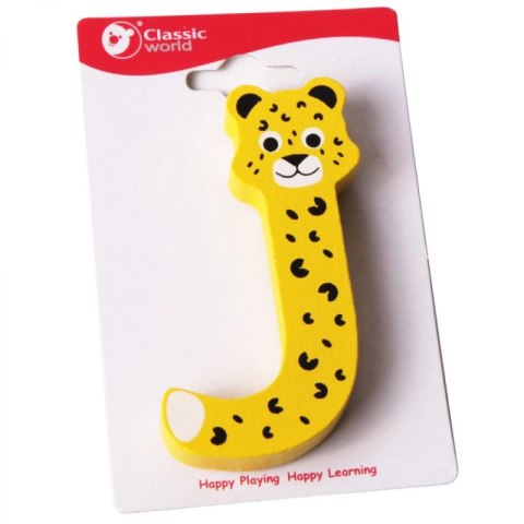 CLASSIC WORLD Drewniana Literka J CLASSIC WORLD Drewniana Literka J