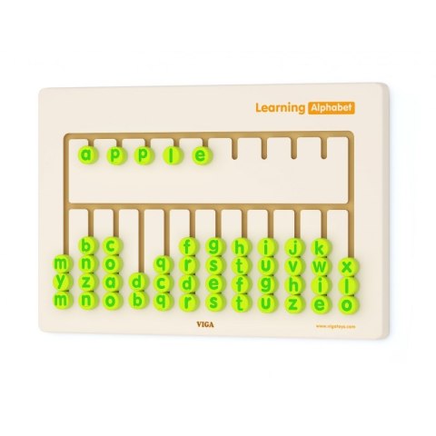 Viga Toys Tablica Sensoryczna Nauka Alfabetu Viga Toys Tablica Sensoryczna Nauka Alfabetu