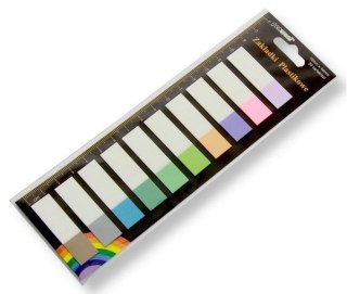 Zakładki indeksujące 12x44mm 10x20szt plastikowe
