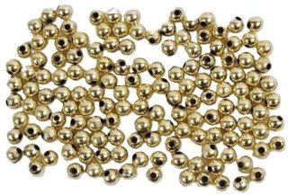 Koraliki 6mm złote 30g