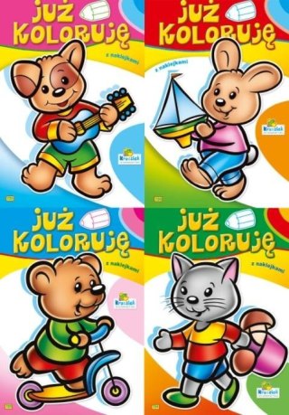 (054) Już koloruję z naklejkami MIX