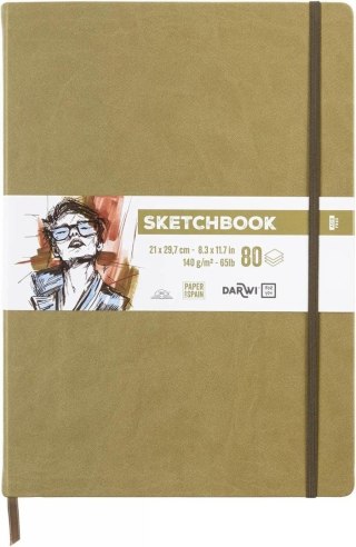 Szkicownik A4 140g khaki
