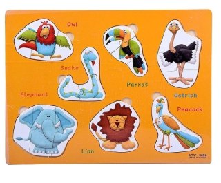 Puzzle drewniane Zwierzęta