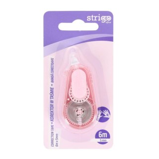 Korektor w taśmie 5mmx6m różowy STRIGO
