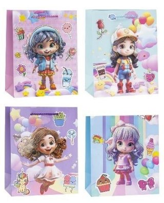 Torebka dziecięce Pop-Up 3D 18x23x8cm mix ROZETTE