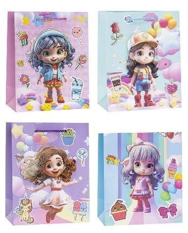 Torebka dziecięce Pop-Up 3D 18x23x8cm mix ROZETTE