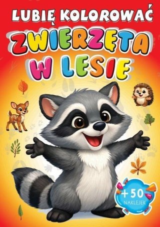 Zwierzęta w lesie. Lubię kolorować