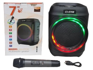 Głośnik Bluetooth z mikrofonem karaoke USB