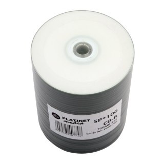 PLATINET CD-R 700MB 52X FF WHITE INKJET PRINTABLE PRO SP*100 [41011]