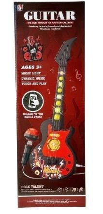Gitara z mikrofonem światło i dźwięk